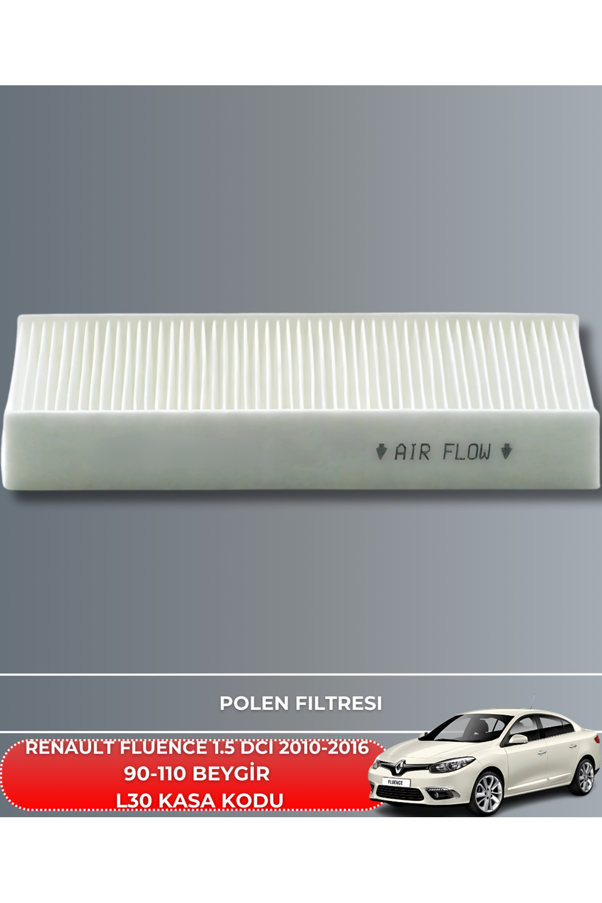 RENAULT FLUENCE 1.5 DCI 2010-2016 90-110Hp FİLTRE BAKIM SETİ+YAĞ