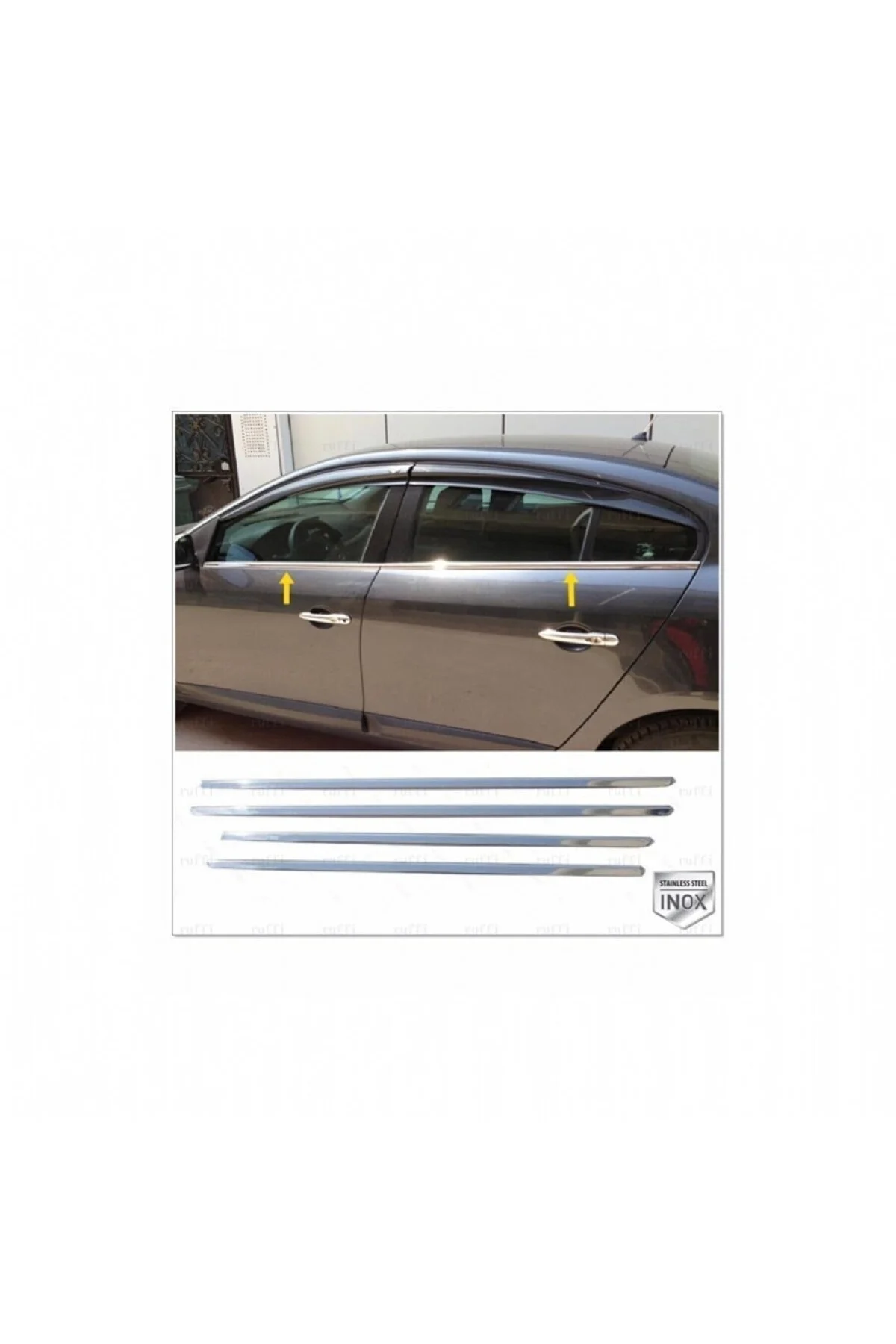 Renault Fluence Cam Çıtası P. Çelik Uyumlu