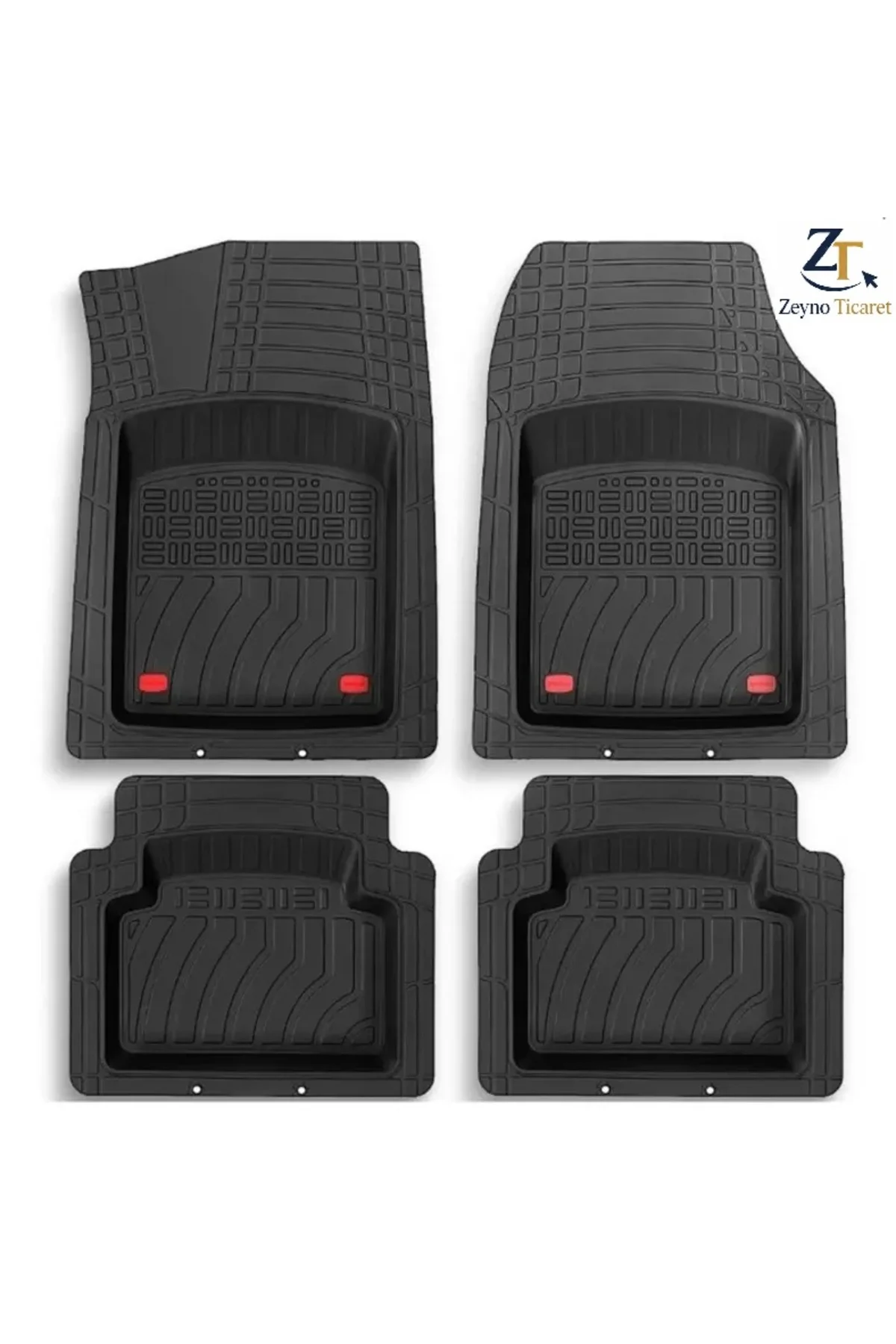 Renault Fluence Sedan 2009 Uyumlu 4 Cm Derin Havuzlu 3D Universal Oto Paspas Siyah
