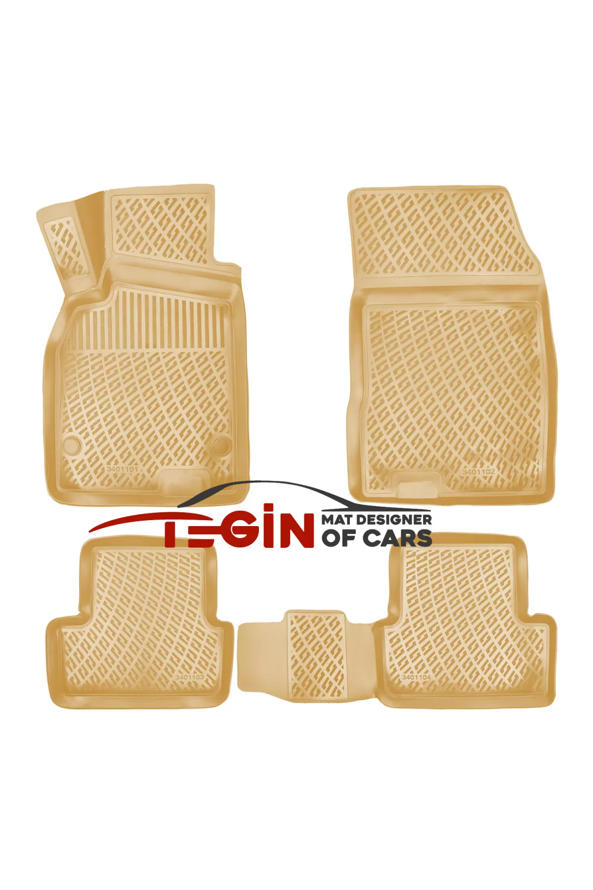 Renault Fluence 2010 3D Havuzlu Paspas Bej