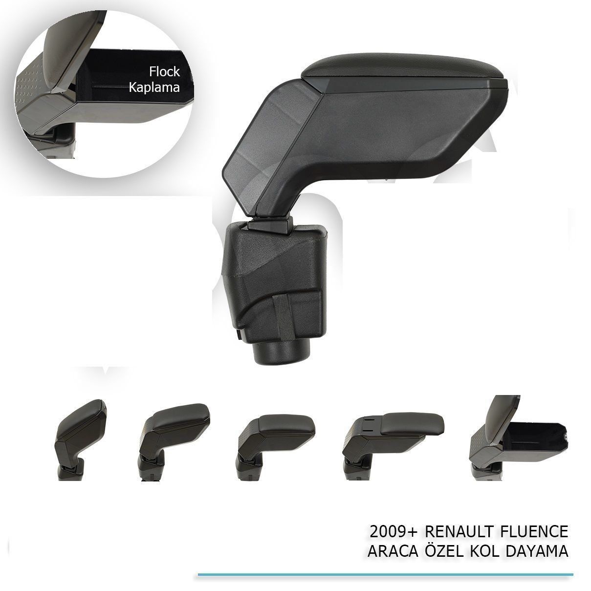 Renault Fluence Uyumlu Araca Özel Kol Dayama Siyah 2009+ Parça Renault Fluence Uyumlu Araca Özel Kol Dayama Siyah 2009+ Parça