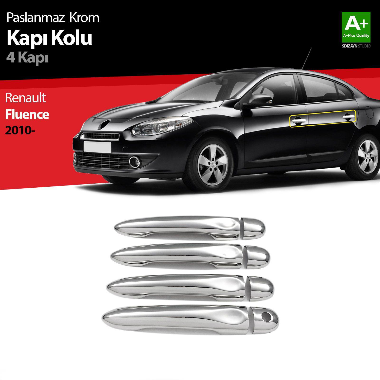 Renault Fluence Uyumlu Krom Kapı Kolu 4 Kapı 2010 Üzeri Renault Fluence Uyumlu Krom Kapı Kolu 4 Kapı 2010 Üzeri