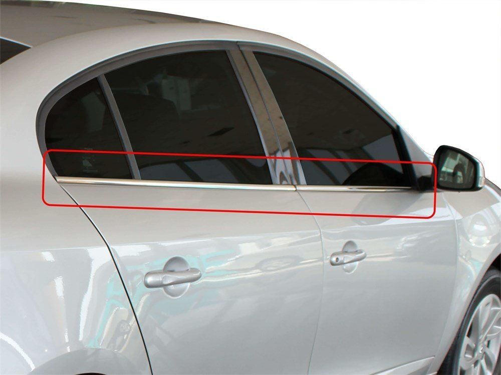 Renault Fluence Uyumlu Sm3 Cam Çıtası 4 Parça  Krom 2010 Ve Sonra