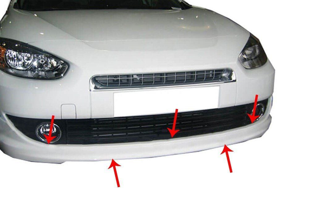 Renault Fluence Uyumlu Sm3 Ön Tampon Altı (Sensörsüz) Fiber 2013 