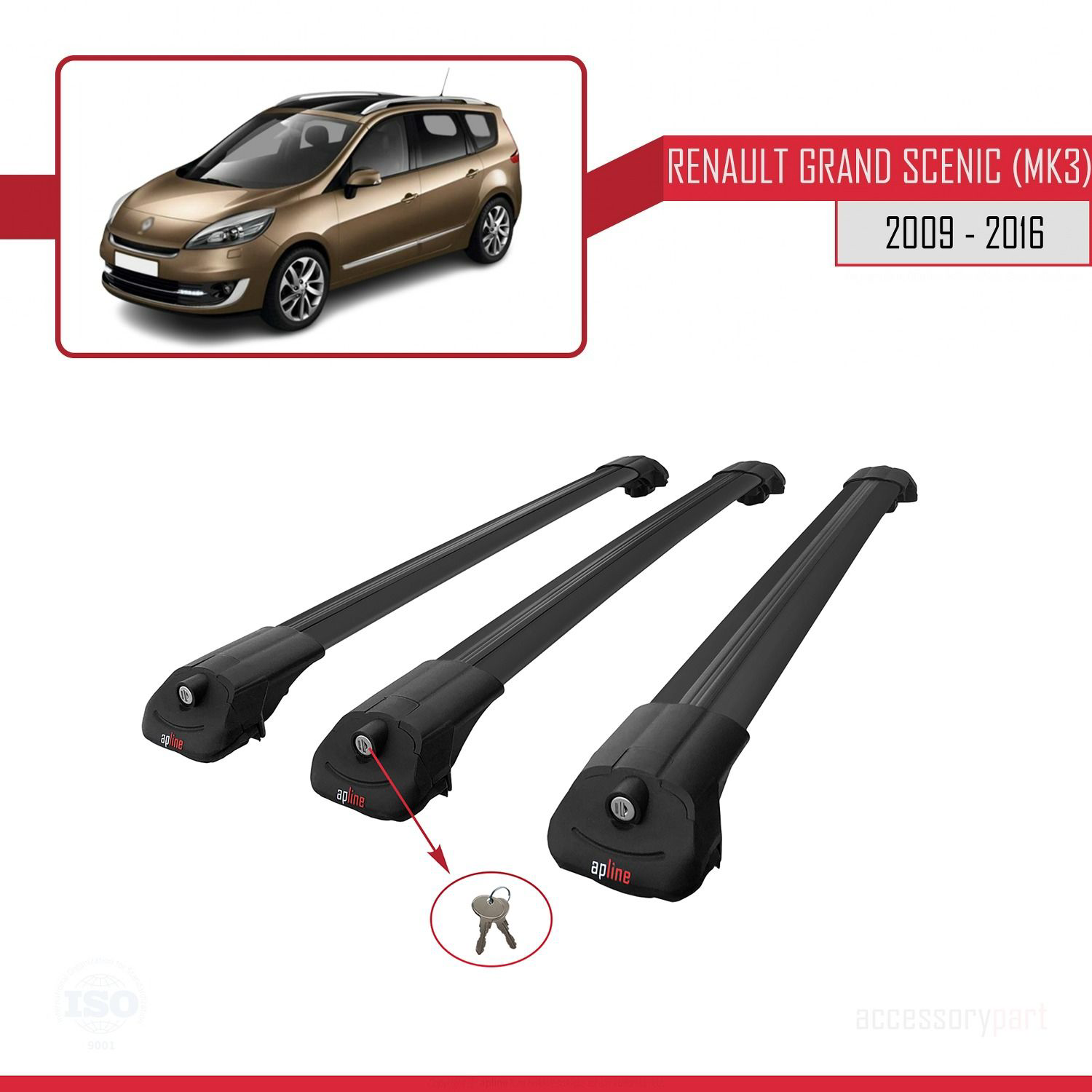 Renault Grand Scenic (Mk3) 2009-2016 Arası ile uyumlu ACE-1 Ara A