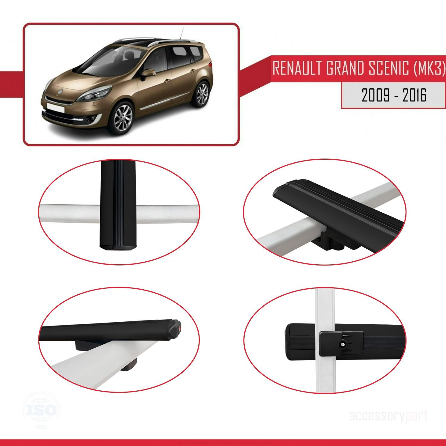 Renault Grand Scenic (Mk3) 2009-2016 Arası ile uyumlu Basic Model