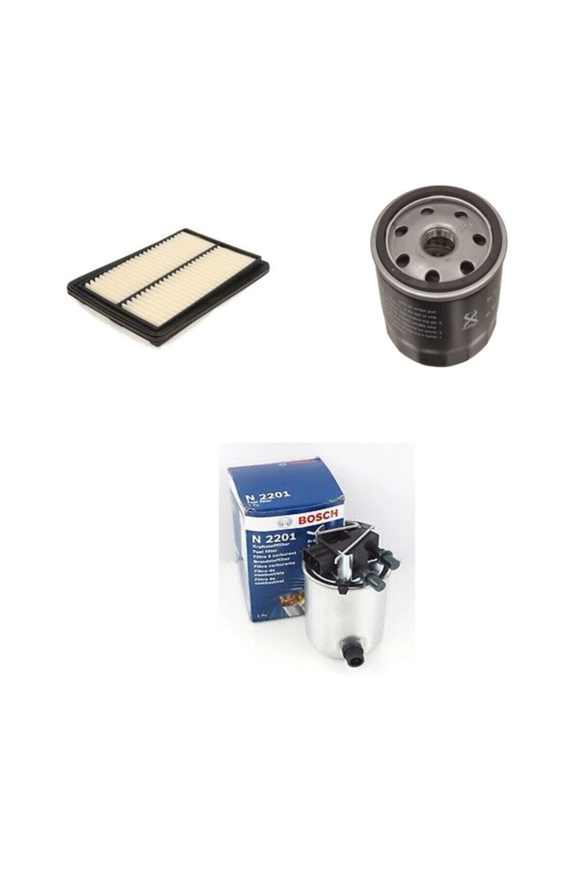 Bosch Renault Kadjar 1.5 Dci 110 Bg Hava + Yağ Filtre + Yakit Filtre Ba