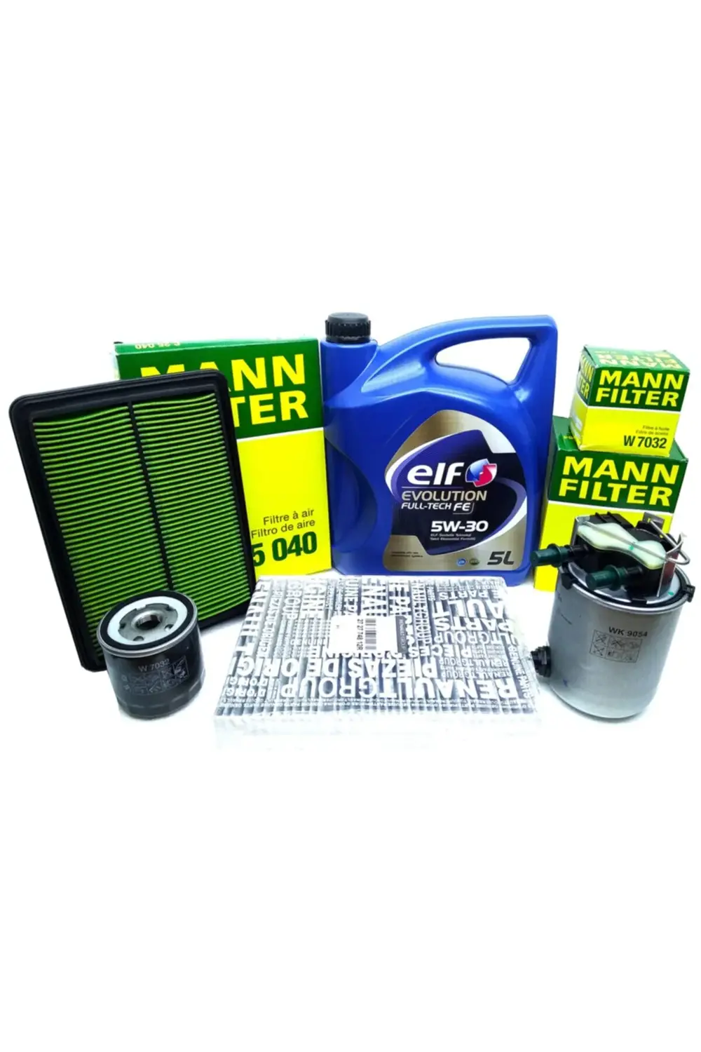 Renault Kadjar 1.5 Dci Yağ Bakım Filtre Seti 2015-2018 Elf + Mann