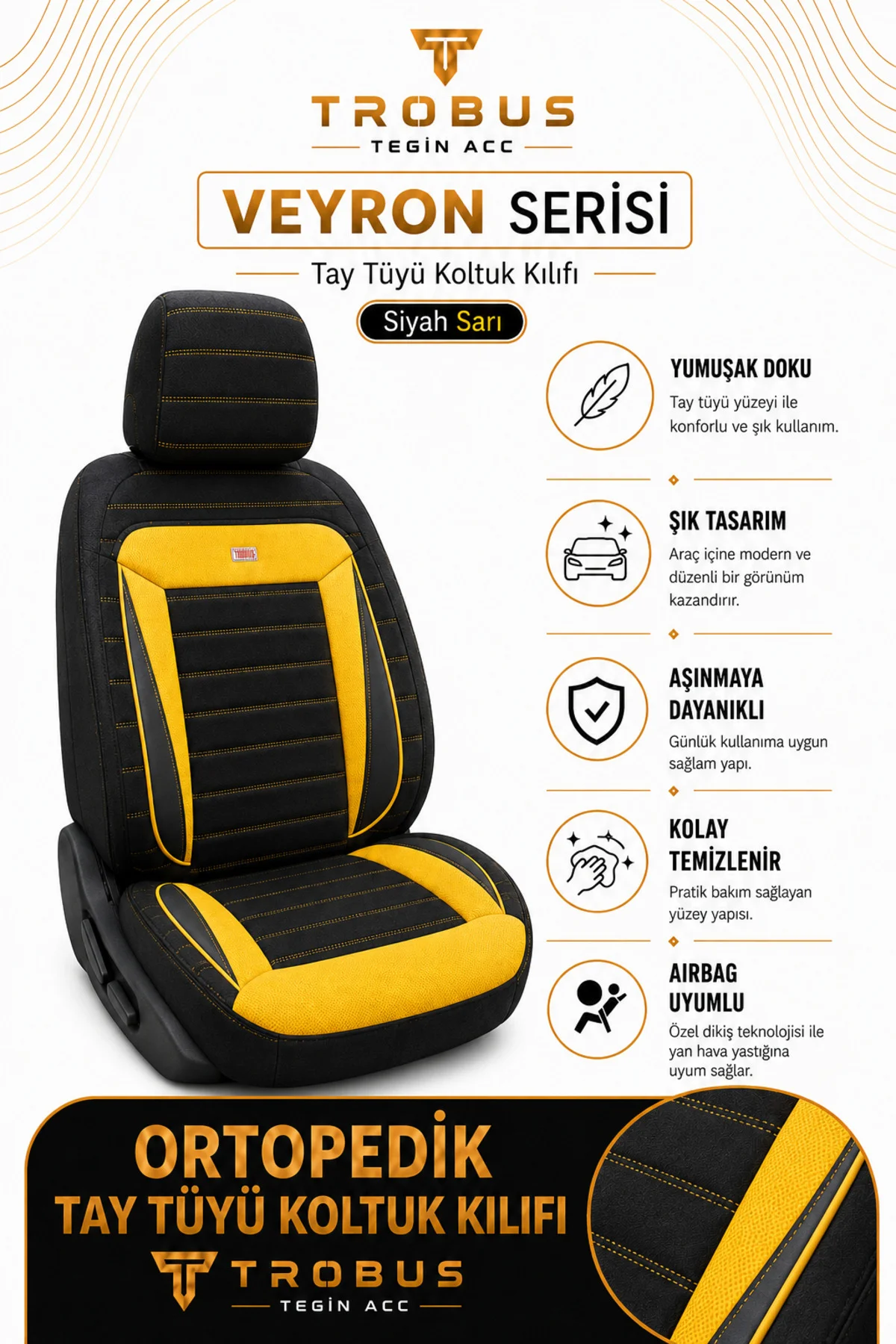Renault Kadjar 2015 Sonrası Uyumlu Veyron Serisi Siyah Kırmızı Tay Tüyü Koltuk Kılıfı