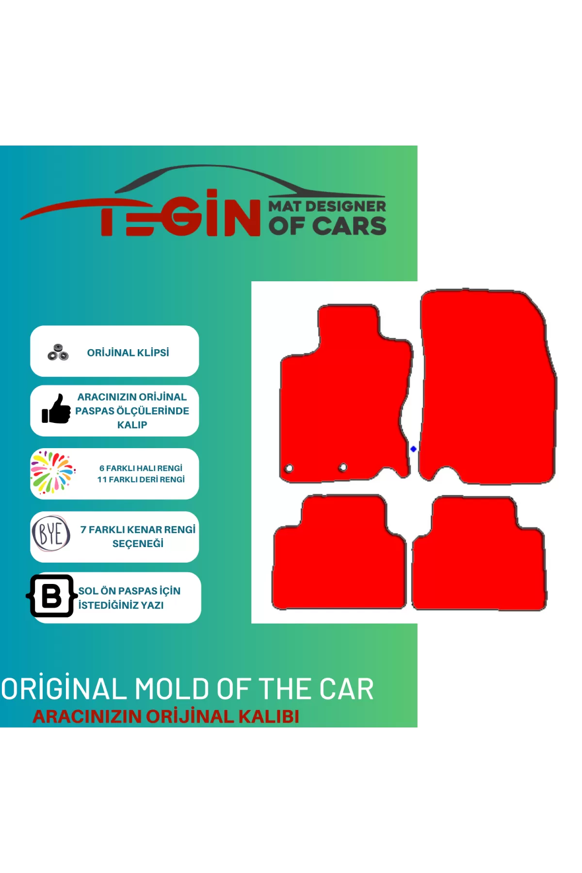 Renault Kadjar Prime Bej Halı Bej Kenar Paspas