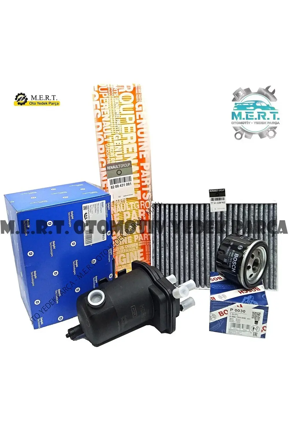 Renault Kangoo 1.5 Dci Dizel Filtre Bakım Seti (2001-2007)