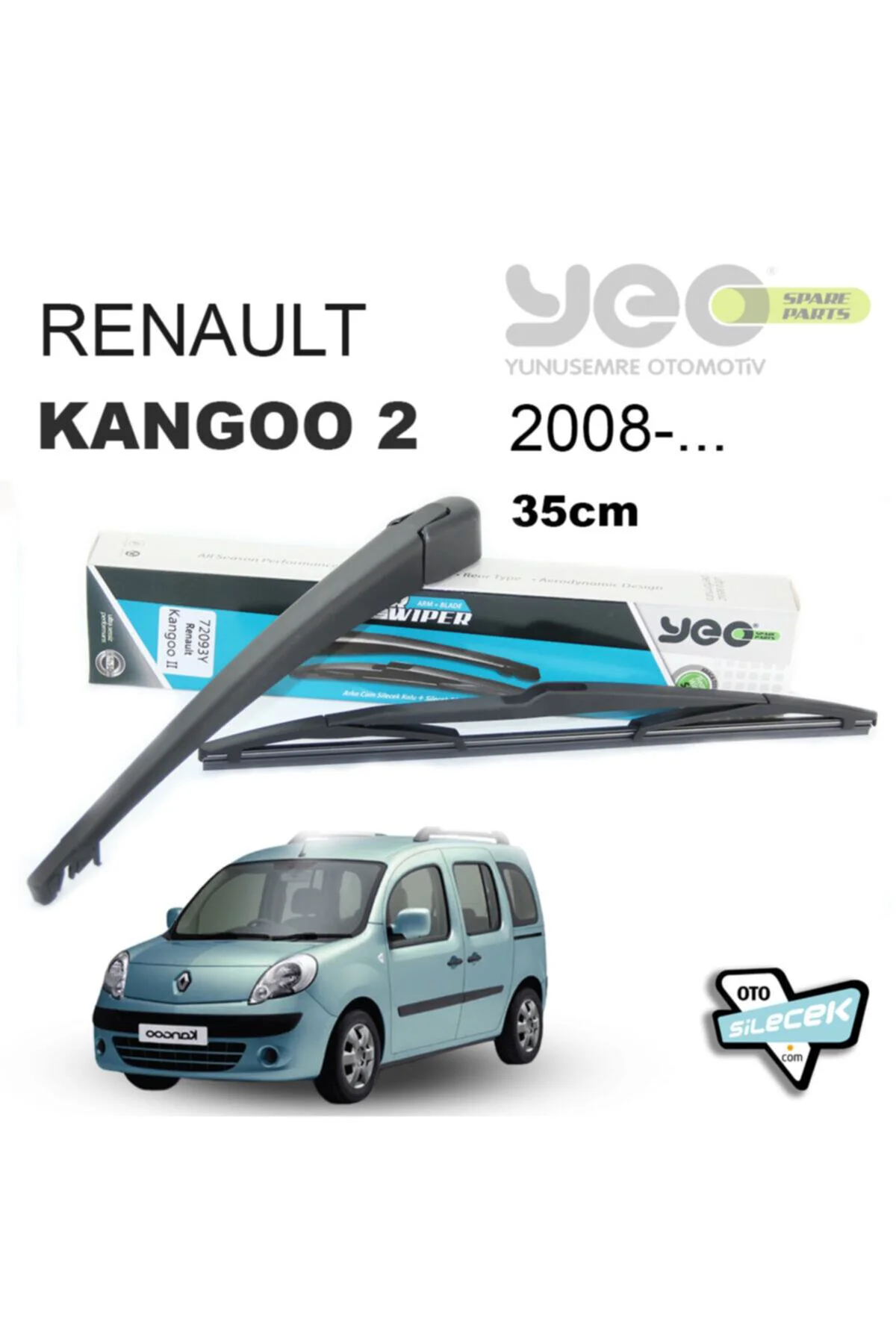 Renault Kangoo 2 Arka Silecek Kolu Ve Süpürgesi 2008-...