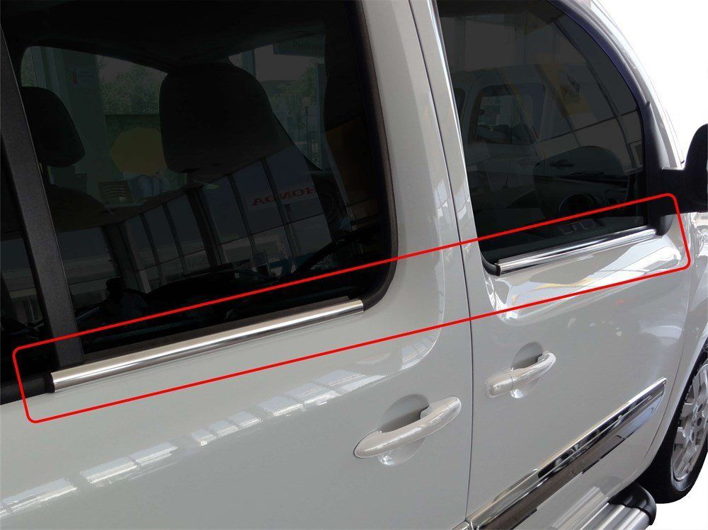 Renault Kangoo Uyumlu 2 Cam Çıtası 4 Parça  Krom 2008 Ve Sonrası