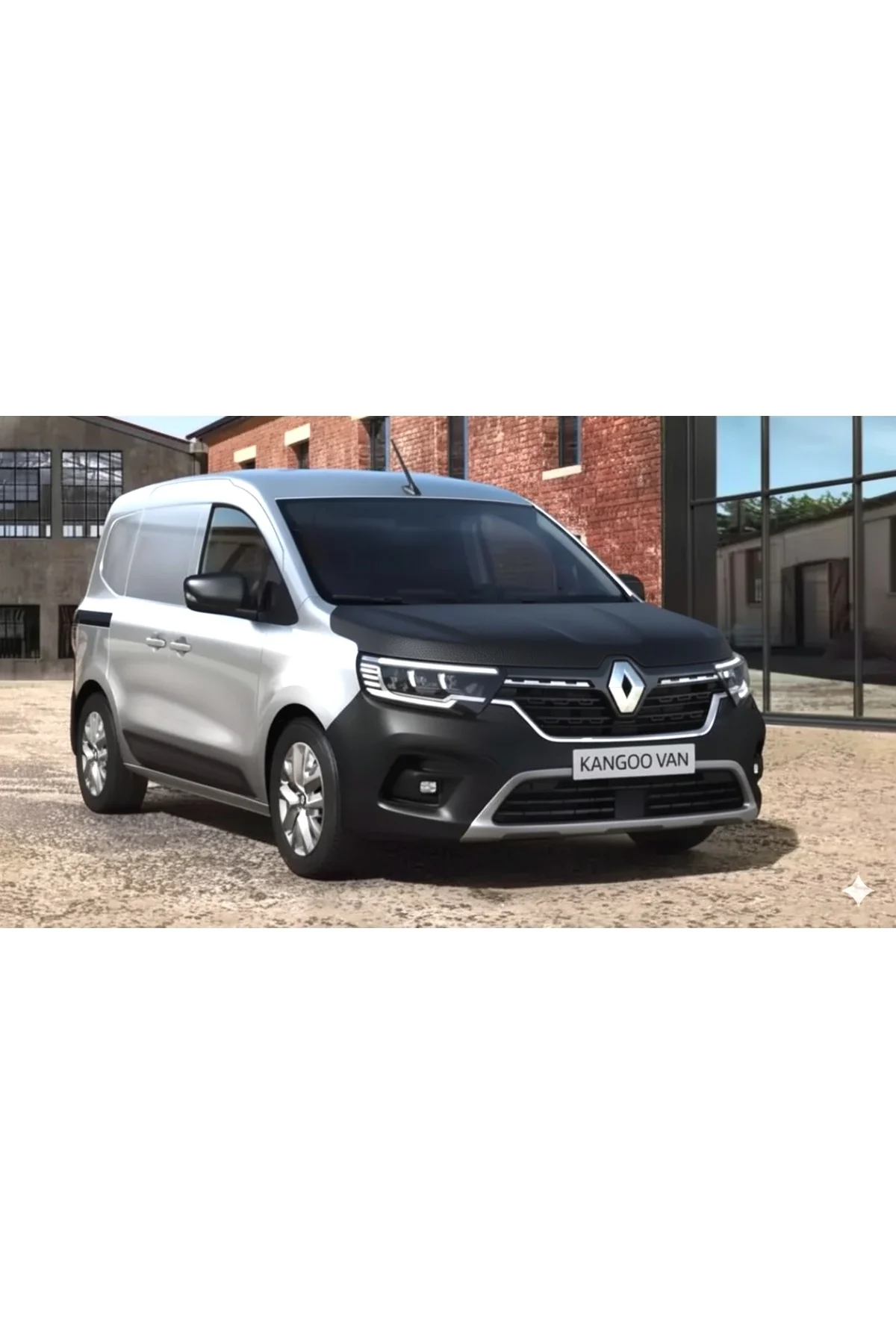 Renault Kangoo Ve Express 2022 Sonrası Kaput Maskesi – Düz Siyah Deri Görünümlü Koruma - Görsel 6