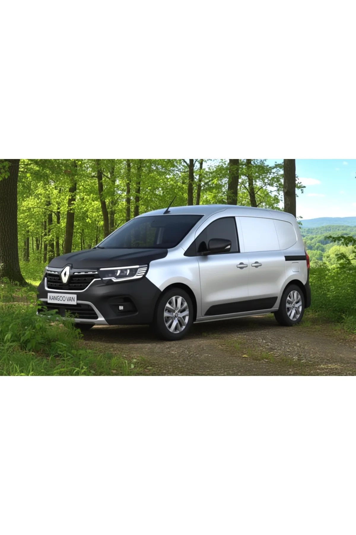 Renault Kangoo Ve Express 2022 Sonrası Kaput Maskesi – Düz Siyah Deri Görünümlü Koruma - Görsel 2