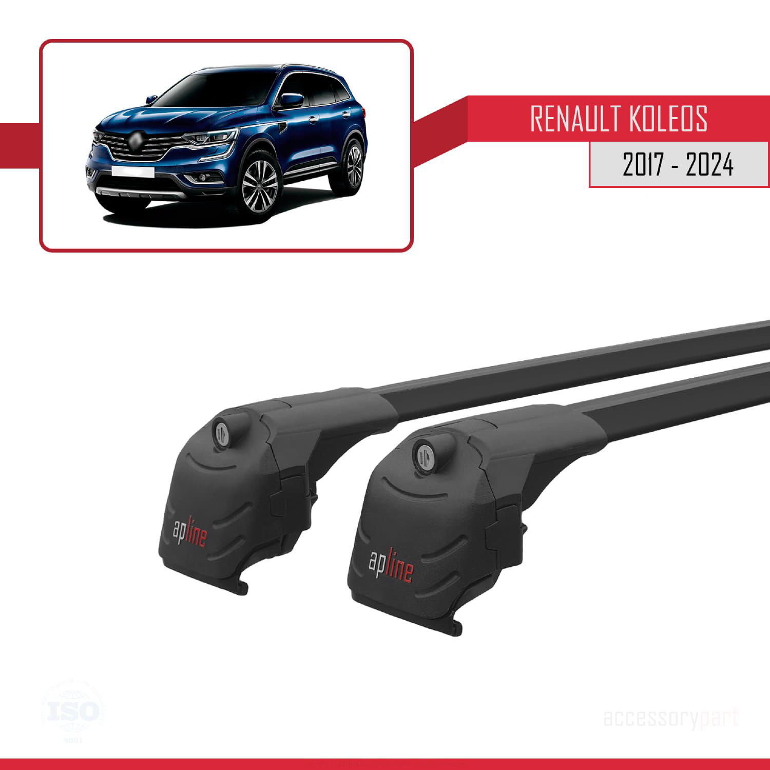 Renault Koleos 2017 ve Sonrası ile uyumlu ACE-2 Ara Atkı Tavan Ba