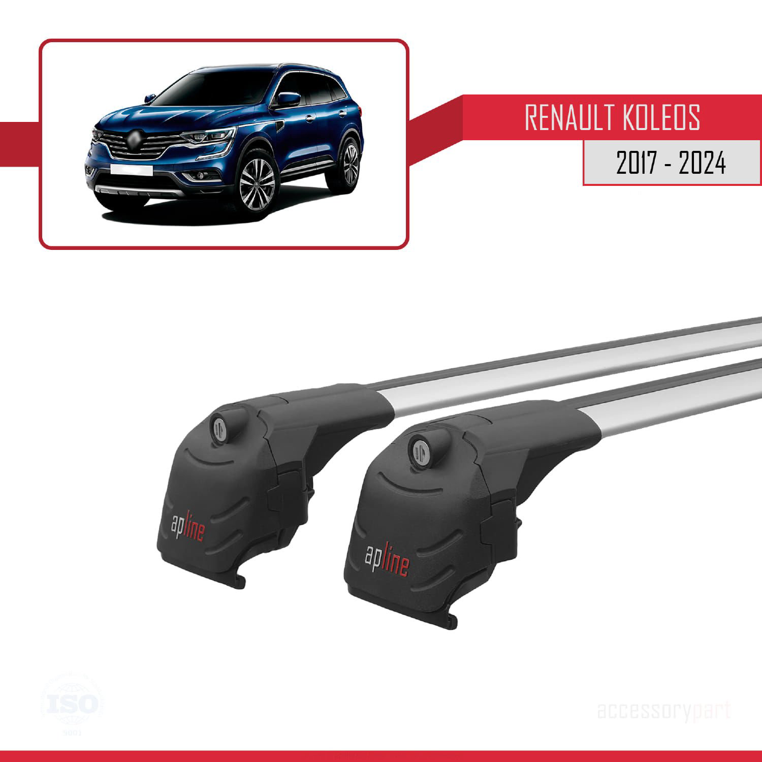 Renault Koleos 2017 ve Sonrası ile uyumlu ACE-2 Ara Atkı Tavan Ba