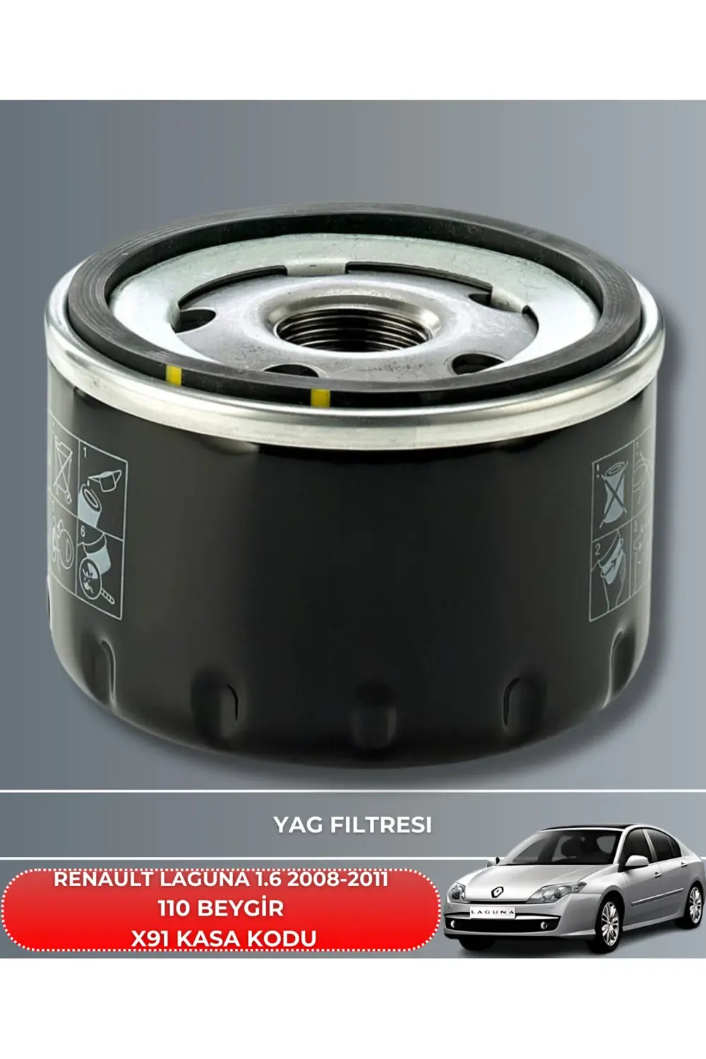 RENAULT LAGUNA 1.6 2008-2009-2010-2011 110 BEYGİR HAVA YAĞ POLEN