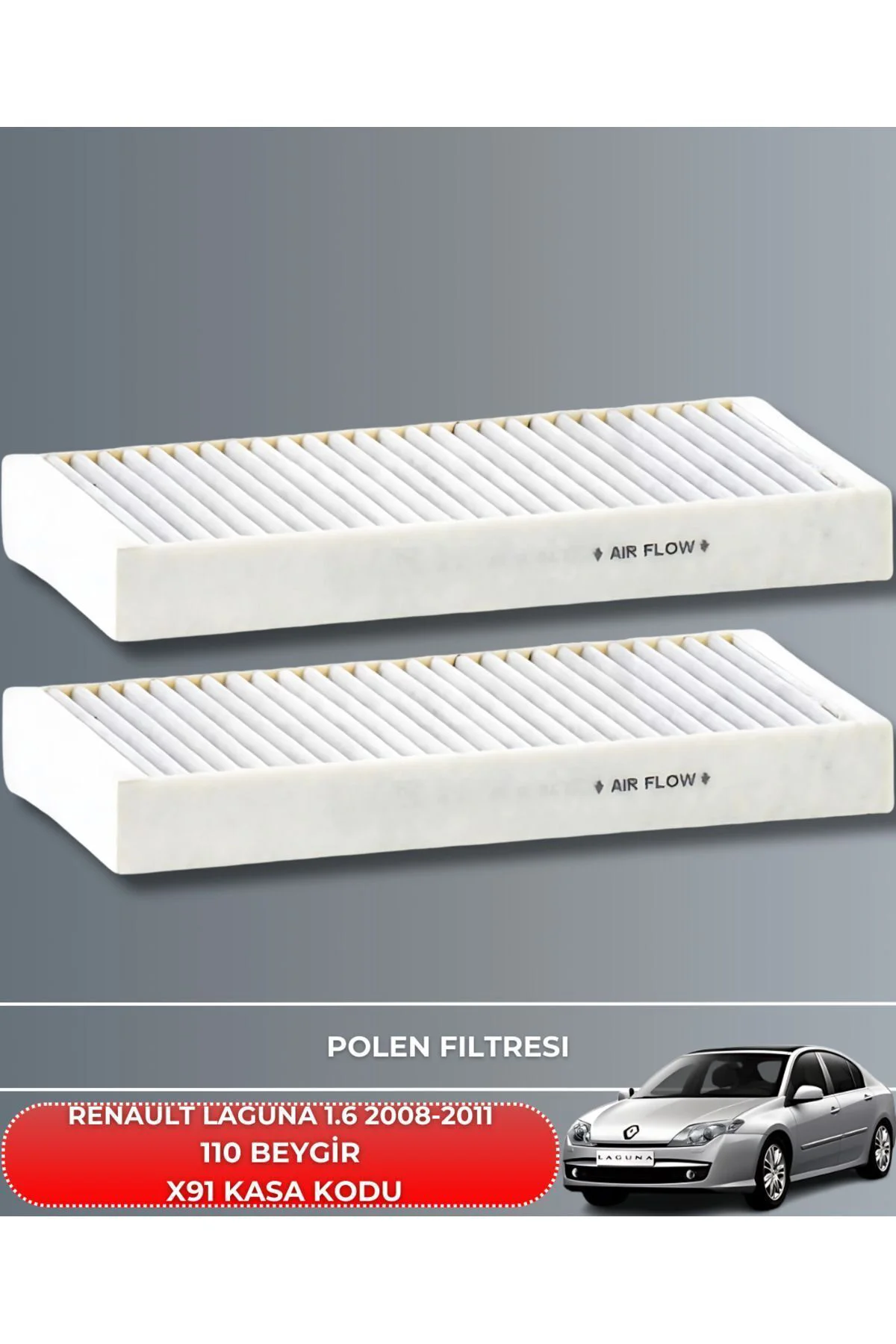 RENAULT LAGUNA 1.6 2008-2011 Hp110 YAĞ BAKIM SETİ