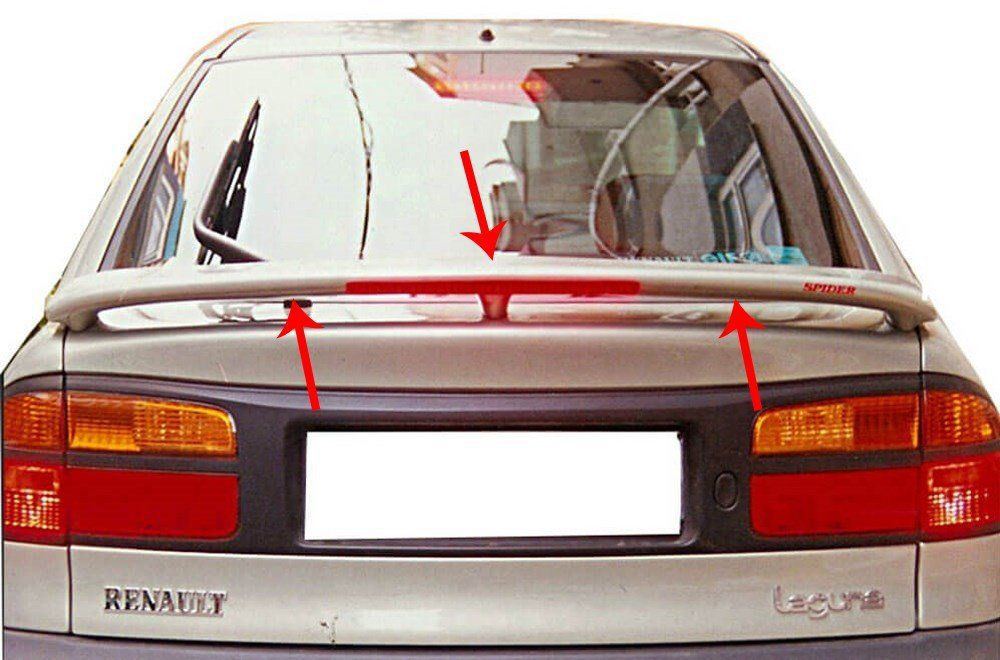 Renault Laguna Uyumlu 1 Spoiler Bagaj Yüksek (Işıklı) Fiber 1996-