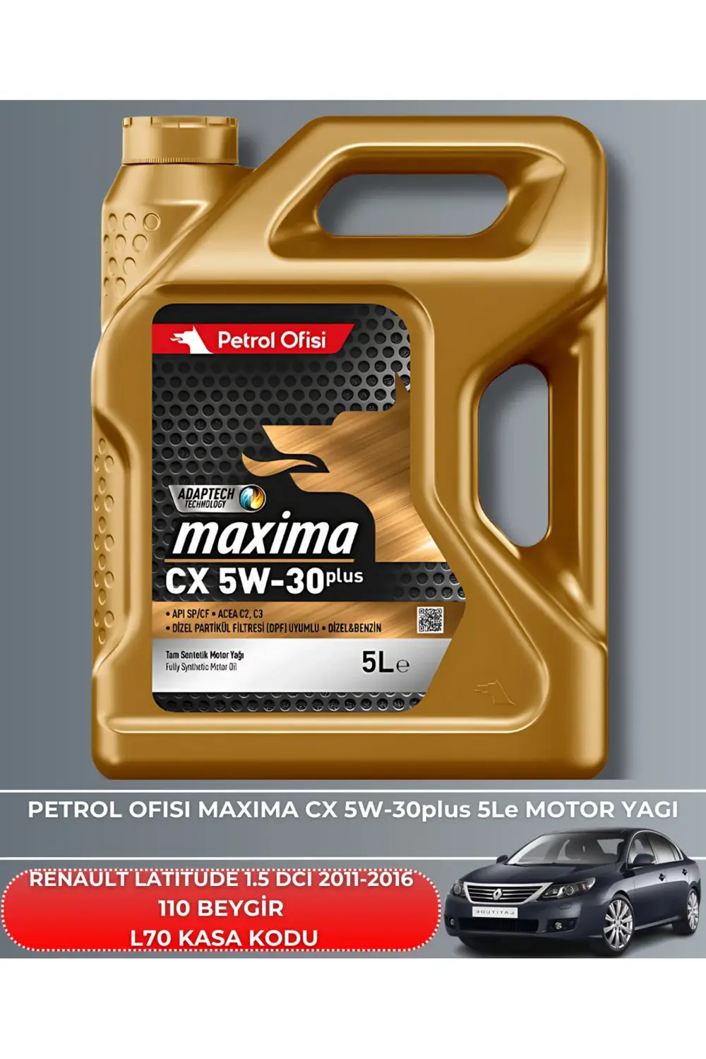 RENAULT LATITUDE 1.5 DCI 2011-2016 110 BEYGİR FİLTRE - YAĞ BAKIM