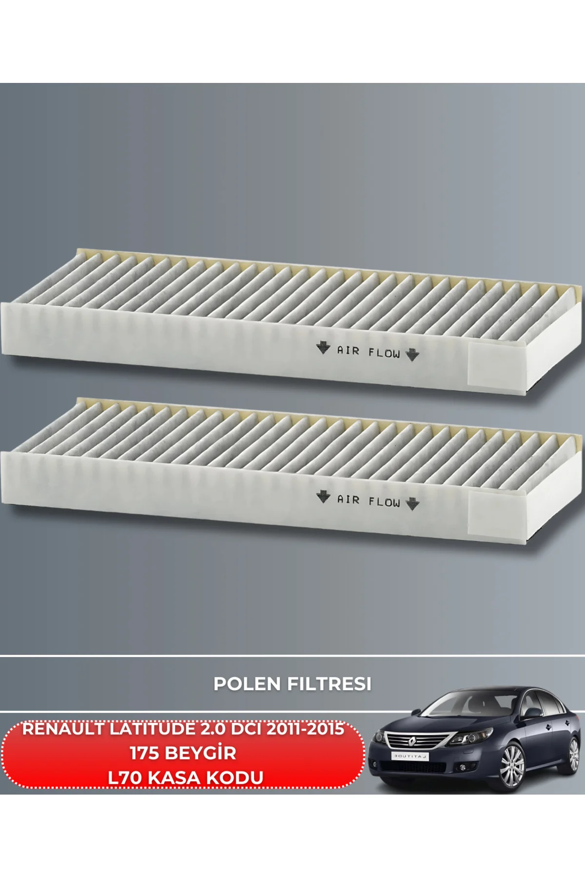 RENAULT LATITUDE 2.0 DCI 2011-2015 175 BEYGİR FİLTRE - YAĞ BAKIM SETİ