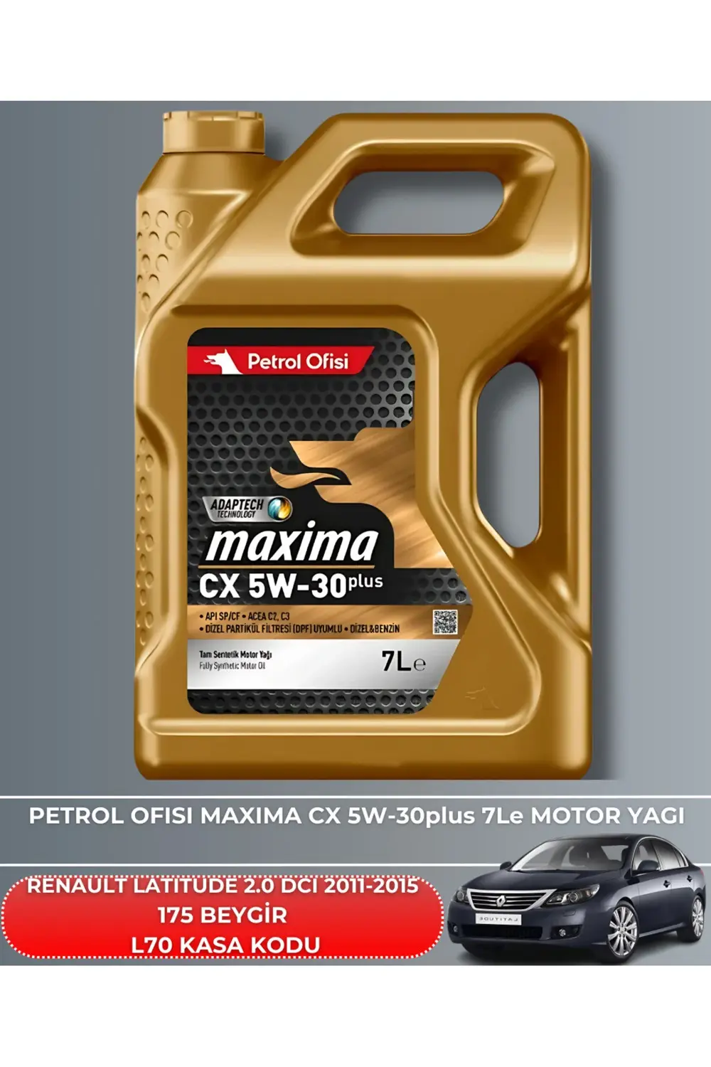 RENAULT LATITUDE 2.0 DCI 2011-2015 175 BEYGİR FİLTRE - YAĞ BAKIM