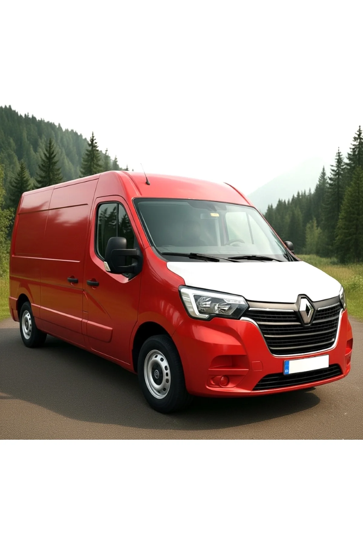 Renault Master 2019–2022 Uyumlu Tam Kaput Maskesi Beyaz Kaput Koruma Kaplama - Görsel 2