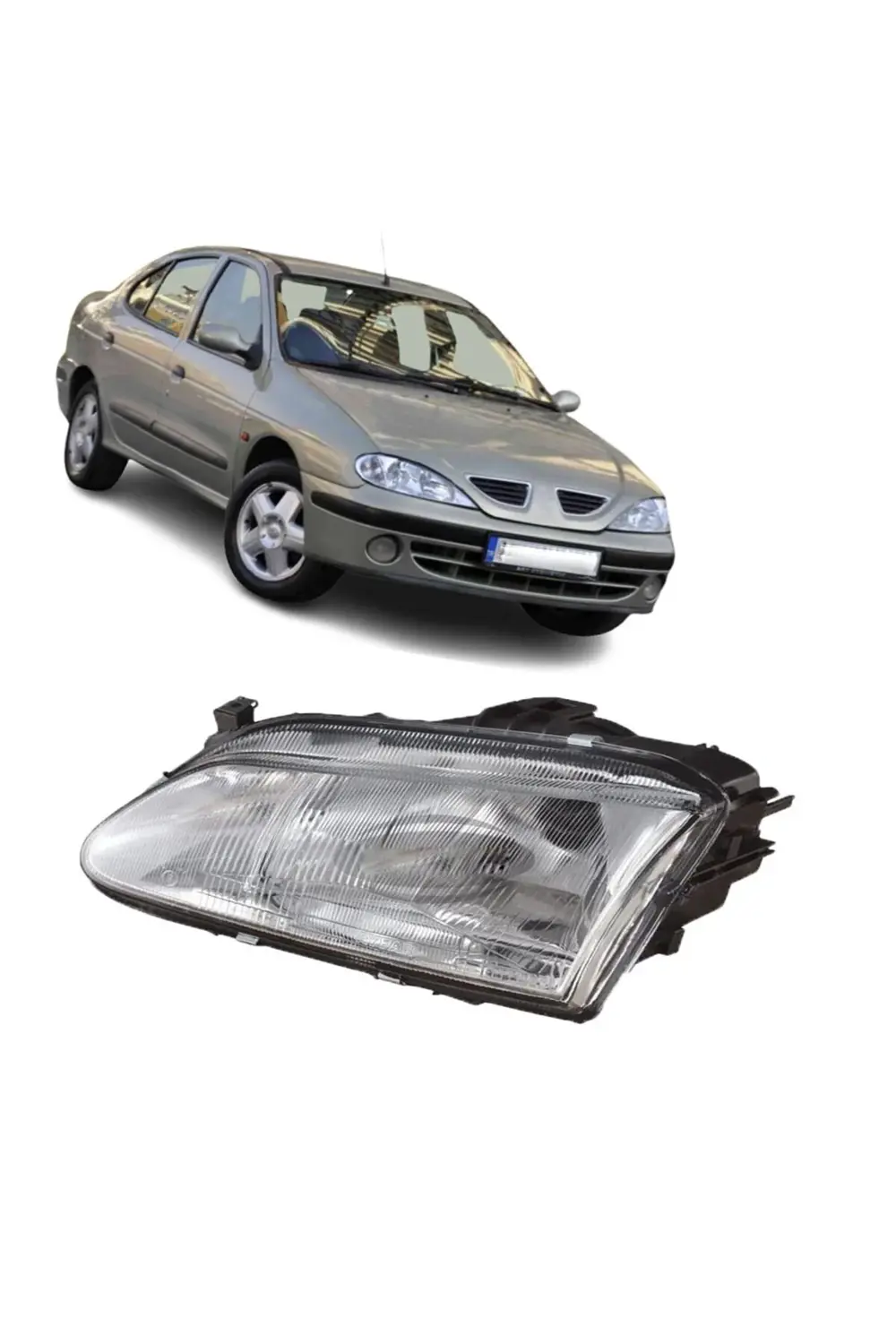 Renault Megane 1 Sağ Ön Far 1996-2000 N11.2434 Renault Megane 1 Sağ Ön Far 1996-2000 N11.2434