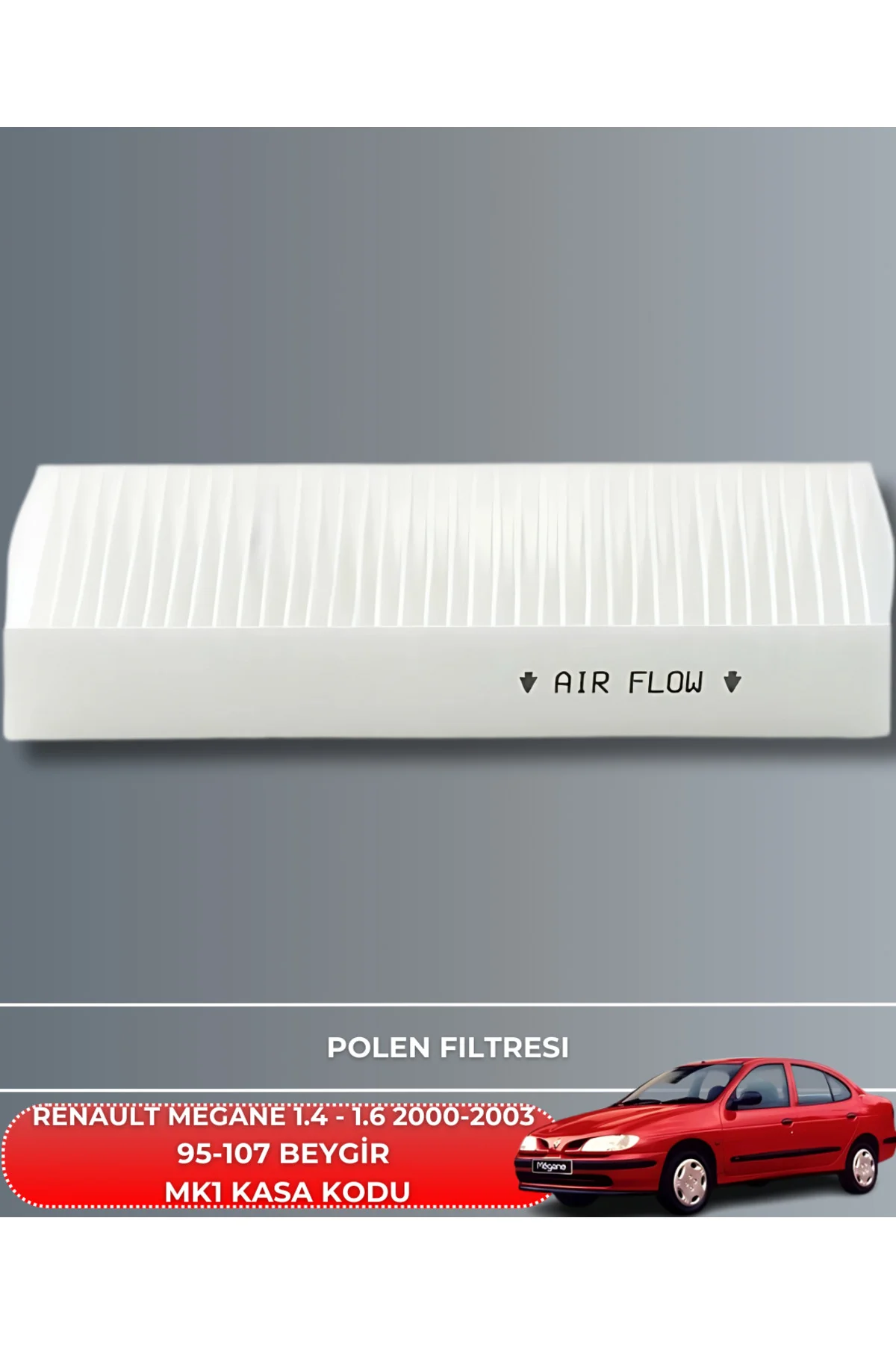RENAULT MEGANE 1.4 - 1.6 2000-2001-2002-2003 95-107 BEYGİR HAVA YAĞ POLEN FİLTRE BAKIM SETİ