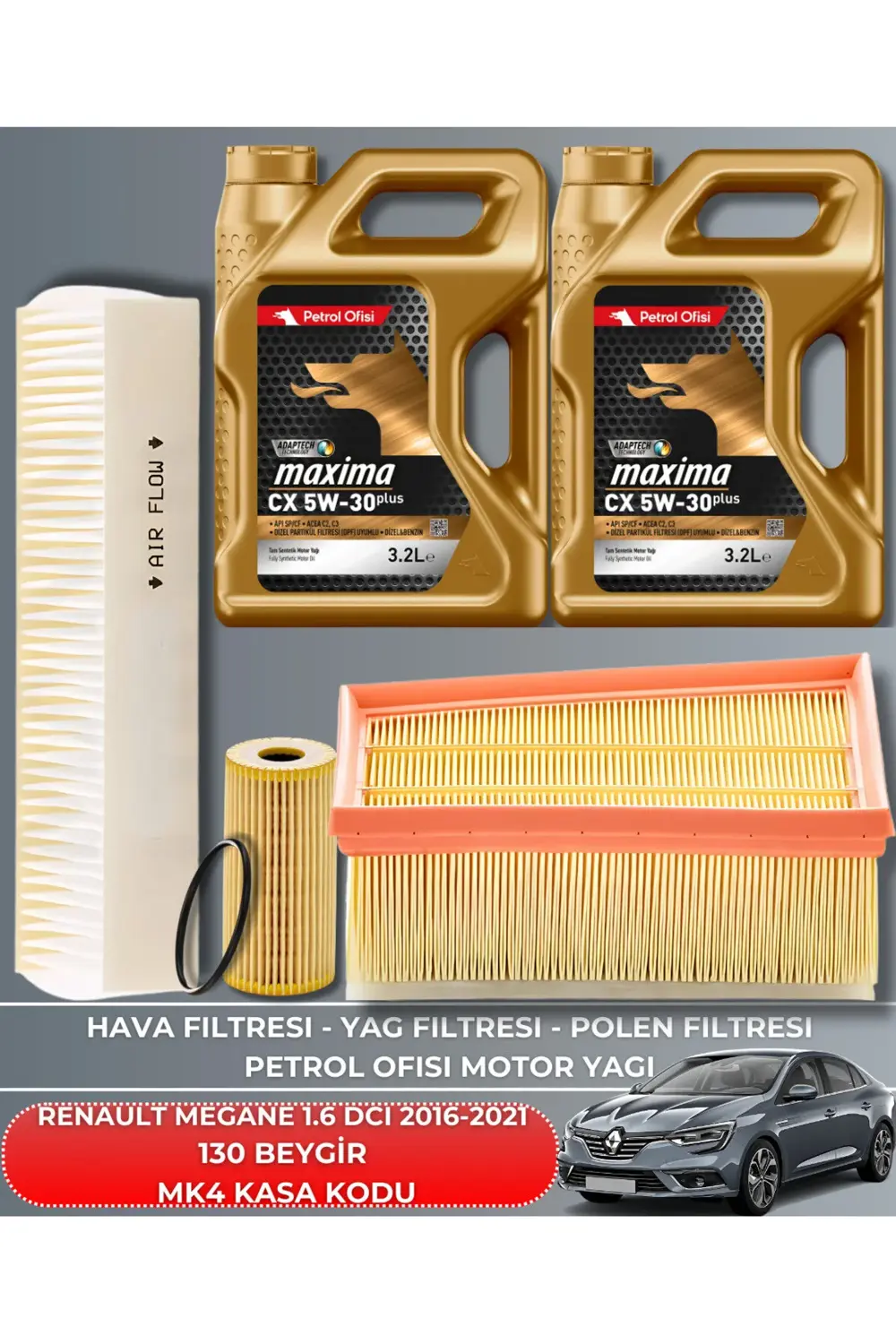 RENAULT MEGANE 1.6 DCI 2016-2017-2018-2019-2020-2021 130 BEYGİR F