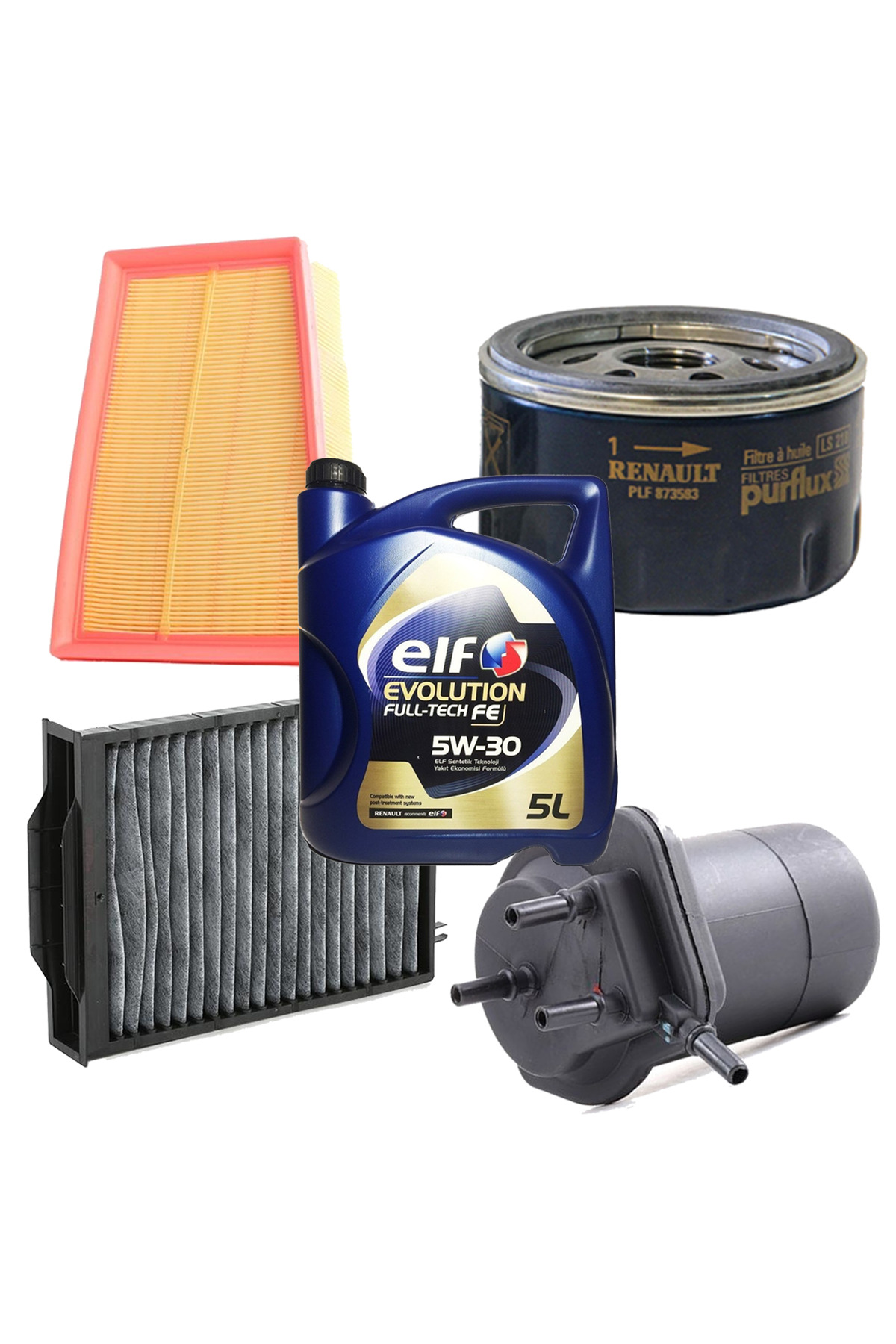 İthal Renault Megane 2 1.5 Dci Filtre Bakım Seti 60-86-101-103-106 Bg M