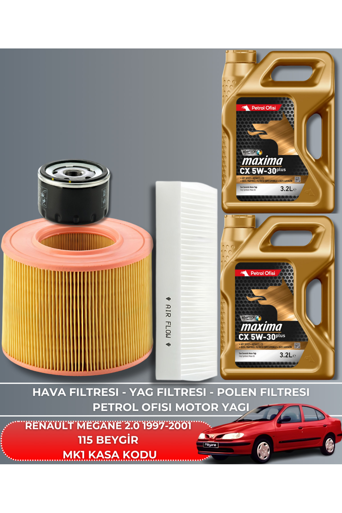 RENAULT MEGANE 2.0 1997-1998-1999-2000-2001 115 BEYGİR FİLTRE - Y