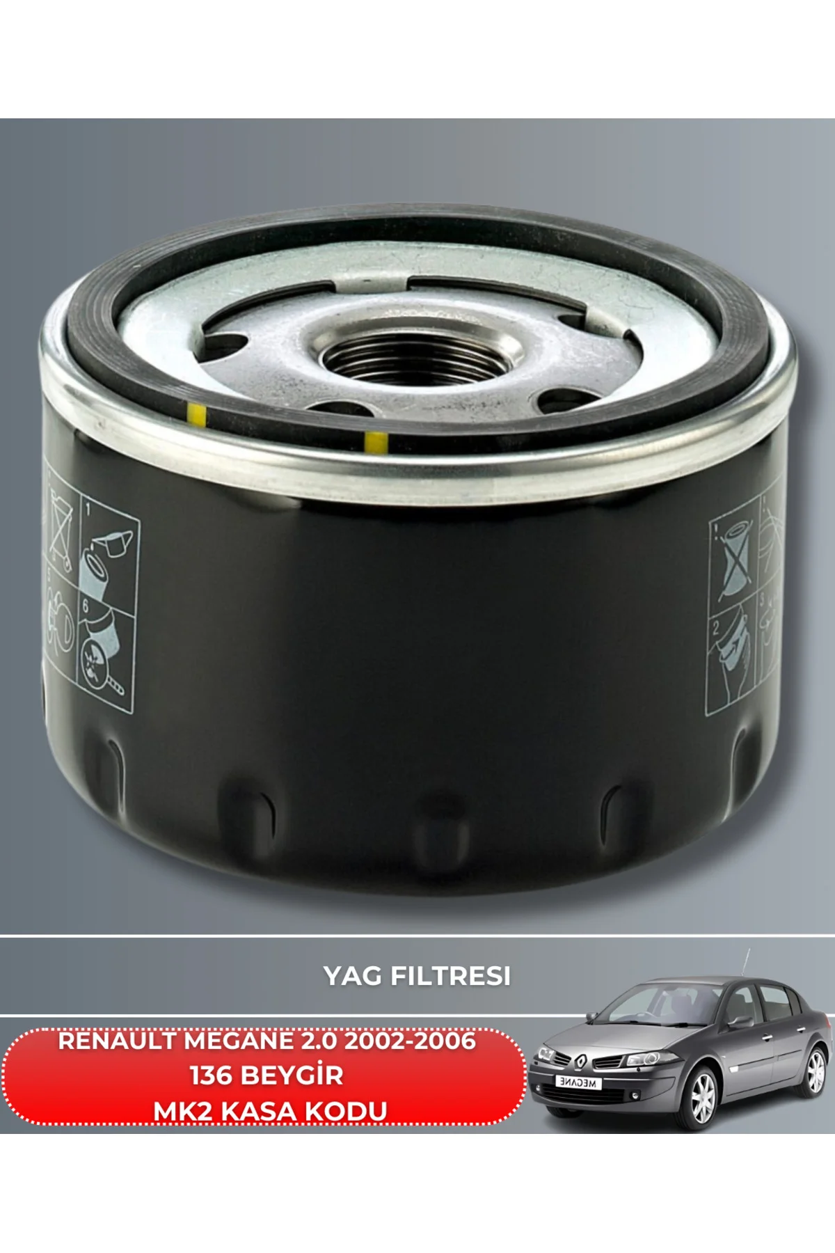 RENAULT MEGANE 2.0 2002-2003-2004-2005-2006 136 BEYGİR HAVA YAĞ P