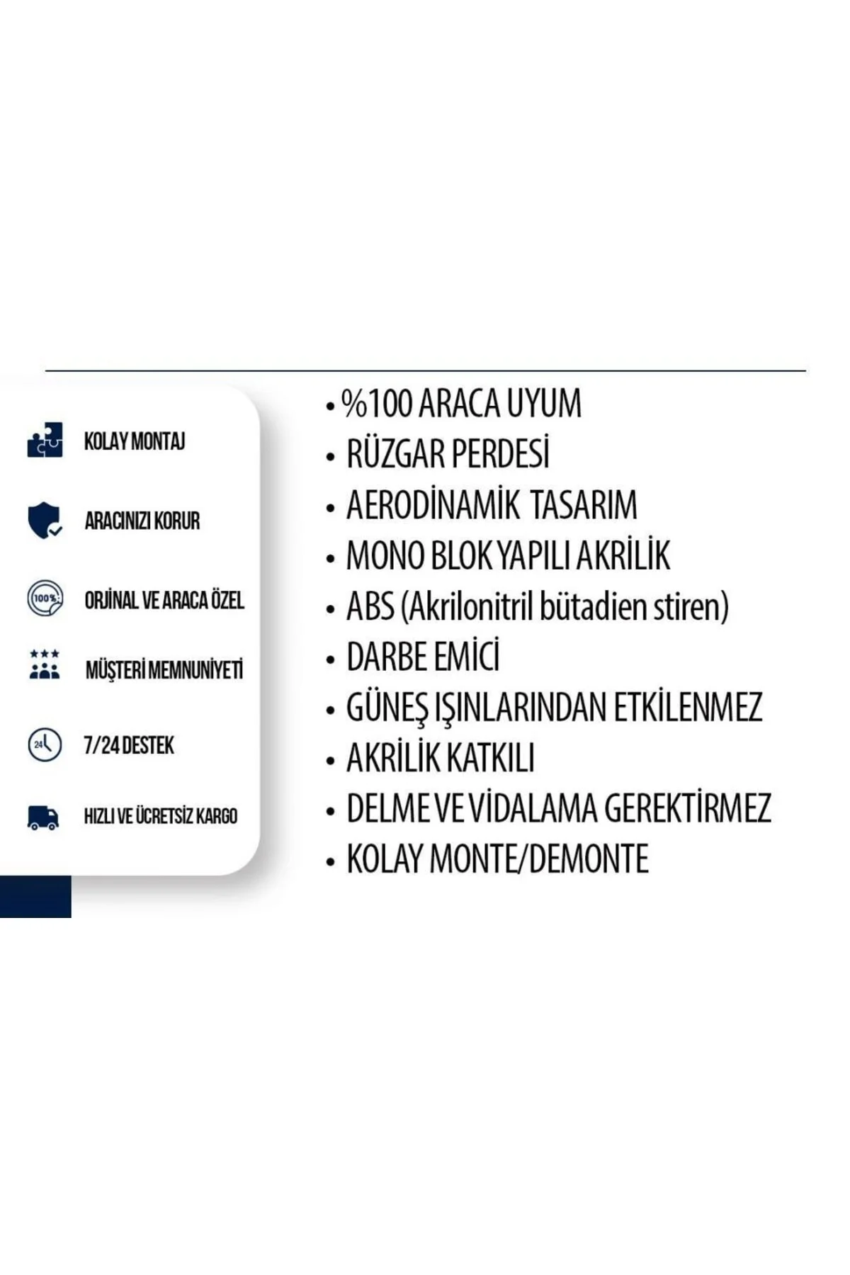 Renault Megane 3 2009-2013 Kaput Rüzgarlığı