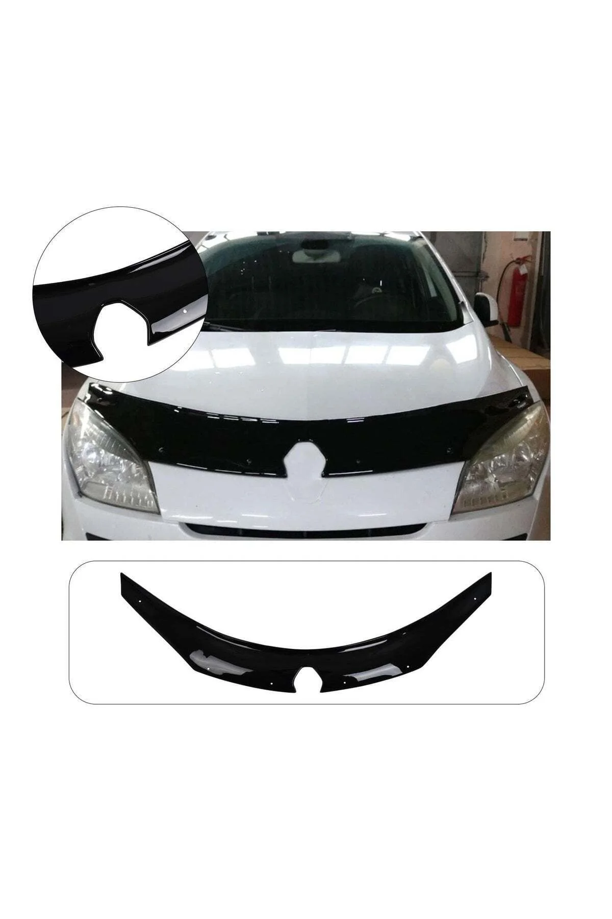 Renault Megane 4 Sedan 2016 ve Sonrası Uyumlu Kaput Rüzgarlığı Ön Kaput Koruma ABS Parlak Siyah Renault Megane 4 Sedan 2016 ve Sonrası Uyumlu Kaput Rüzgarlığı Ön Kaput Koruma ABS Parlak Siyah