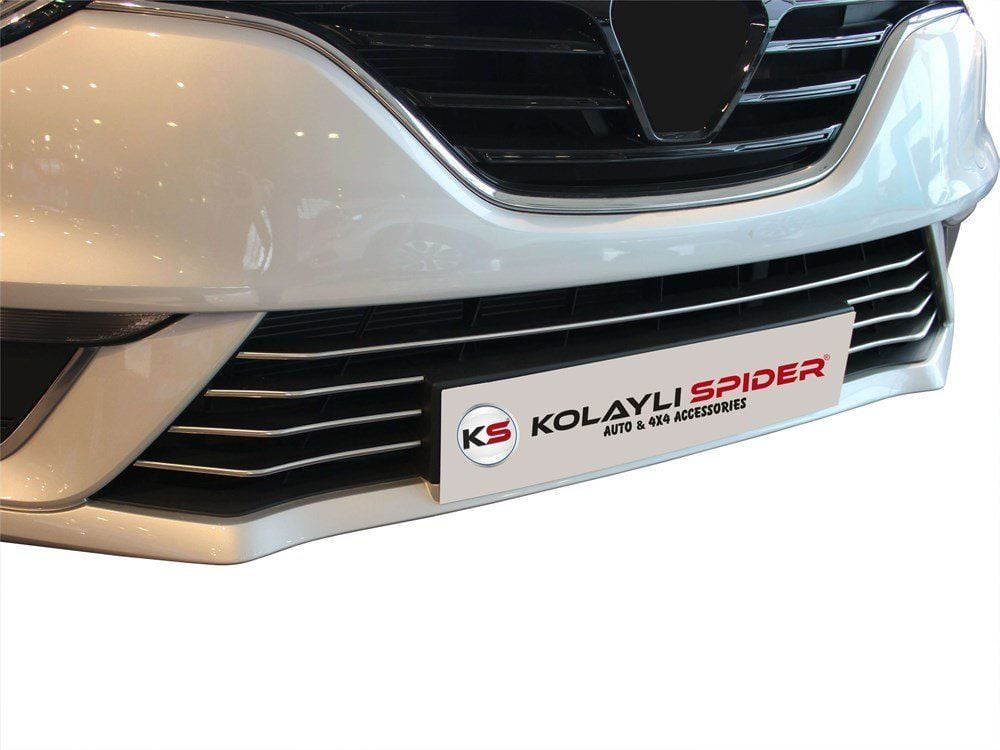 Renault Megane Uyumlu 4 Hatchback-Sedan Ön Tampon Çıtası 7 Parça 