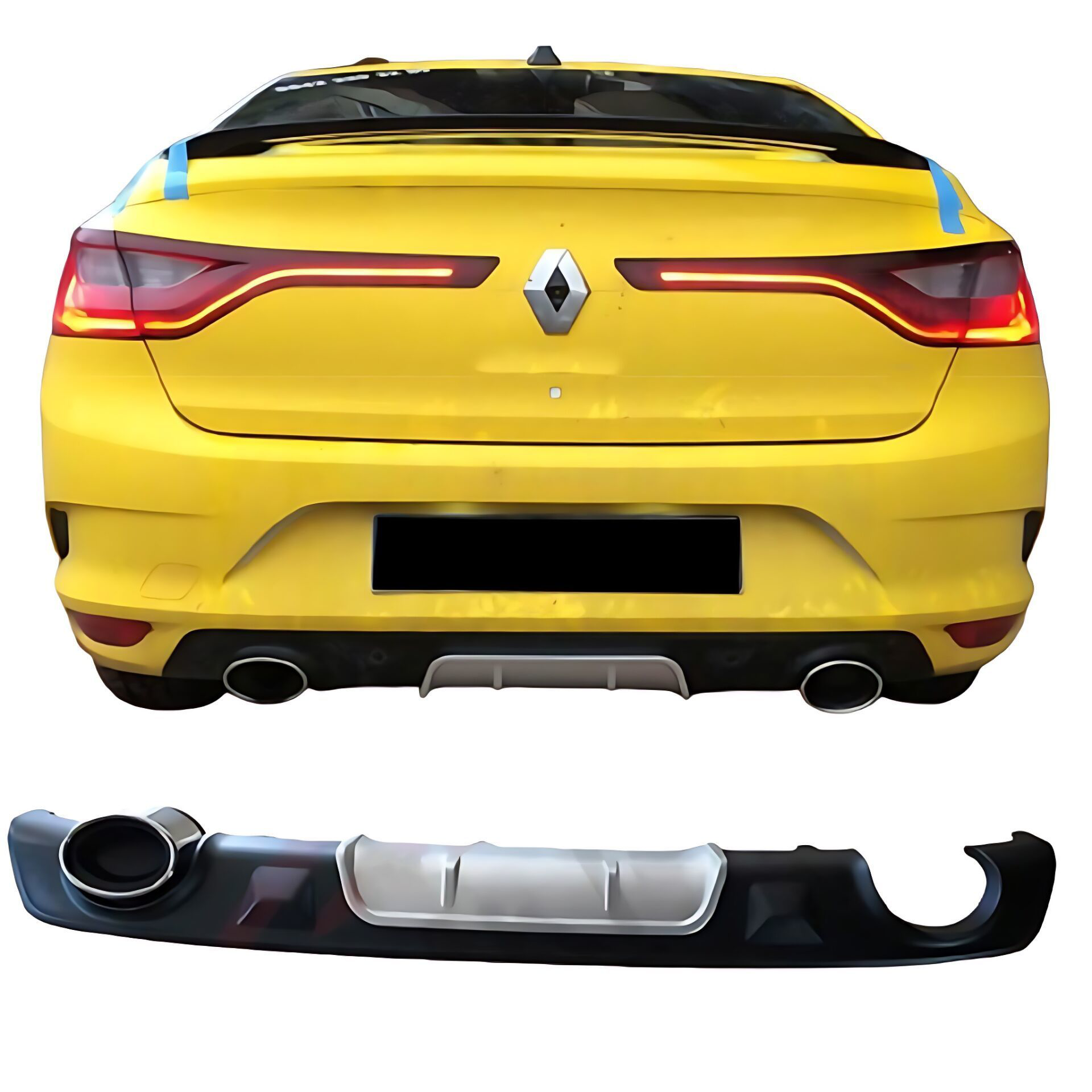 Renault Megane Uyumlu 4 2016+ Difüzör Silver Parça