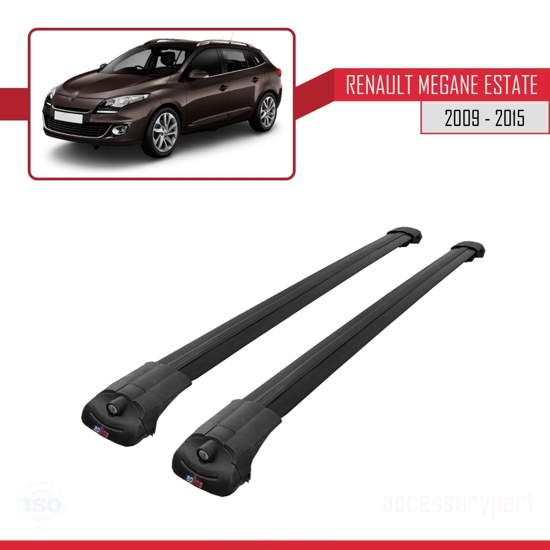 Renault Megane SW 2009-2015 Arası ile uyumlu ACE-1 Ara Atkı Tavan