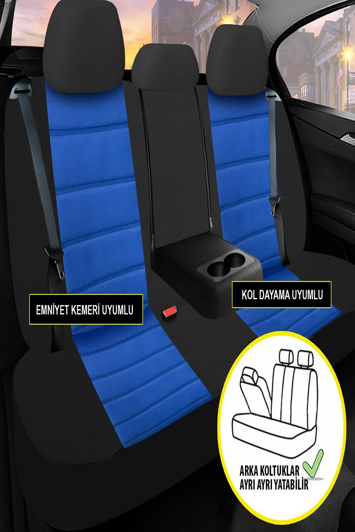 RENAULT MEGANE  1996-2004Uyumlu Oto Koltuk Kılıfı Mirage Serisi -