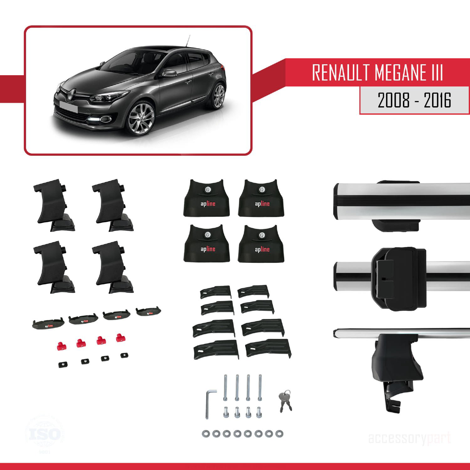 Renault Megane III 2008-2016 Arası ile uyumlu ACE-4 Ara Atkı Tava Renault Megane III 2008-2016 Arası ile uyumlu ACE-4 Ara Atkı Tava