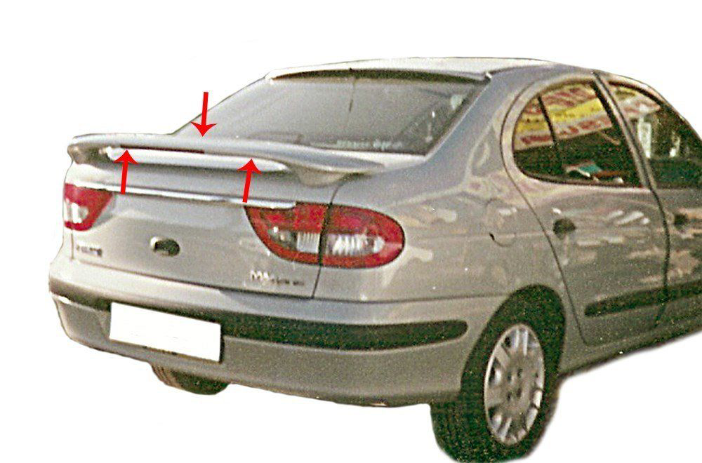 Renault Megane Uyumlu 1 Spoiler Bagaj Yüksek (Işıklı) Fiber 1995-