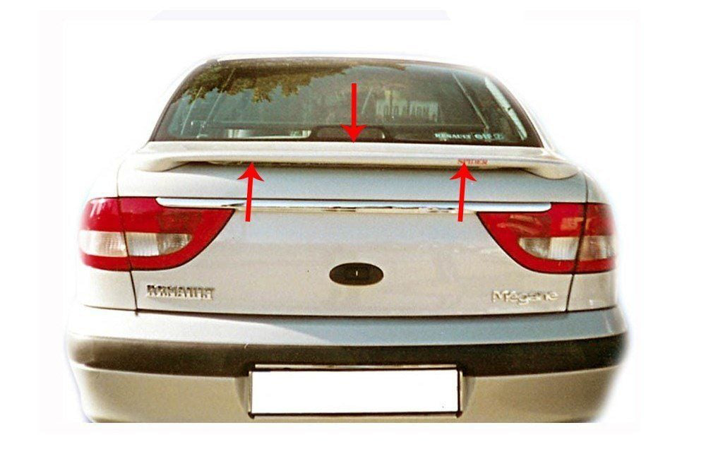 Renault Megane Uyumlu 1 Spoiler Bagaj Yüksek (Işıksız) Fiber 1995