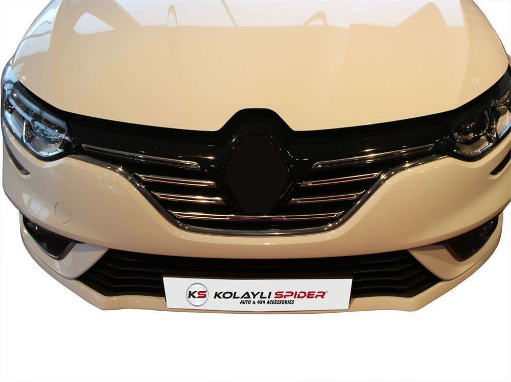 Renault Megane Uyumlu 4 Sedan Ön Panjur 5 Parça Krom 2017 Ve Sonr
