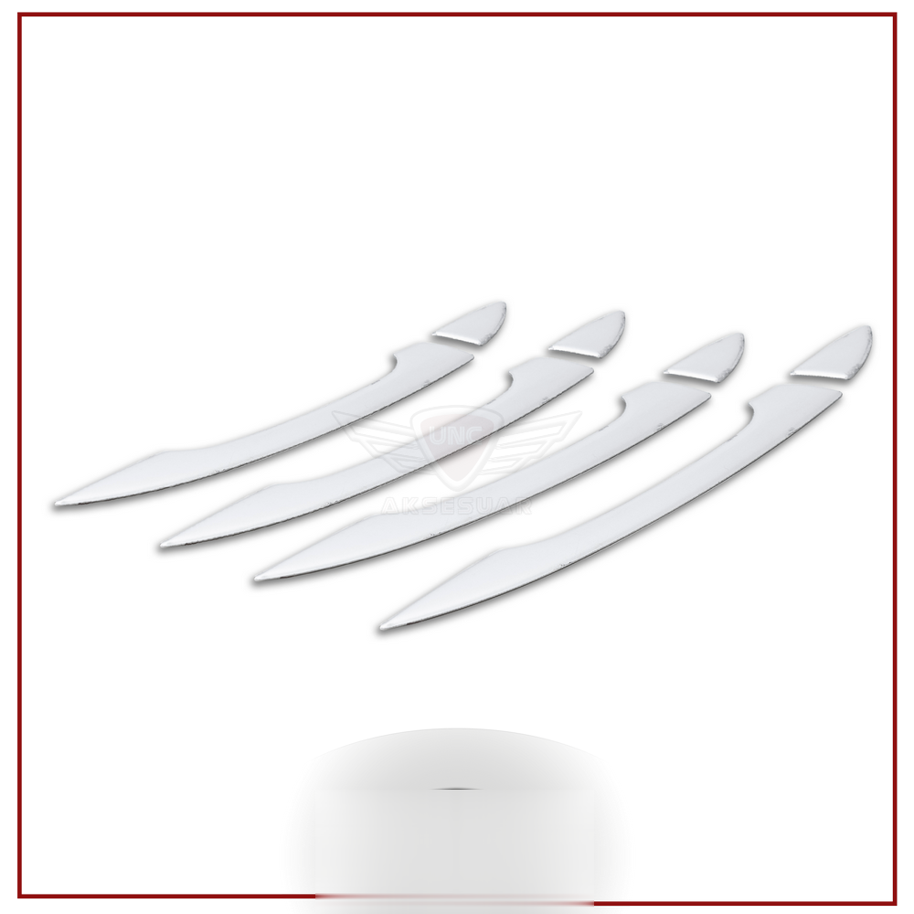 Renault Megane Uyumlu 4 Kapı Kolu -2016 Paslanmaz Çelik Parça