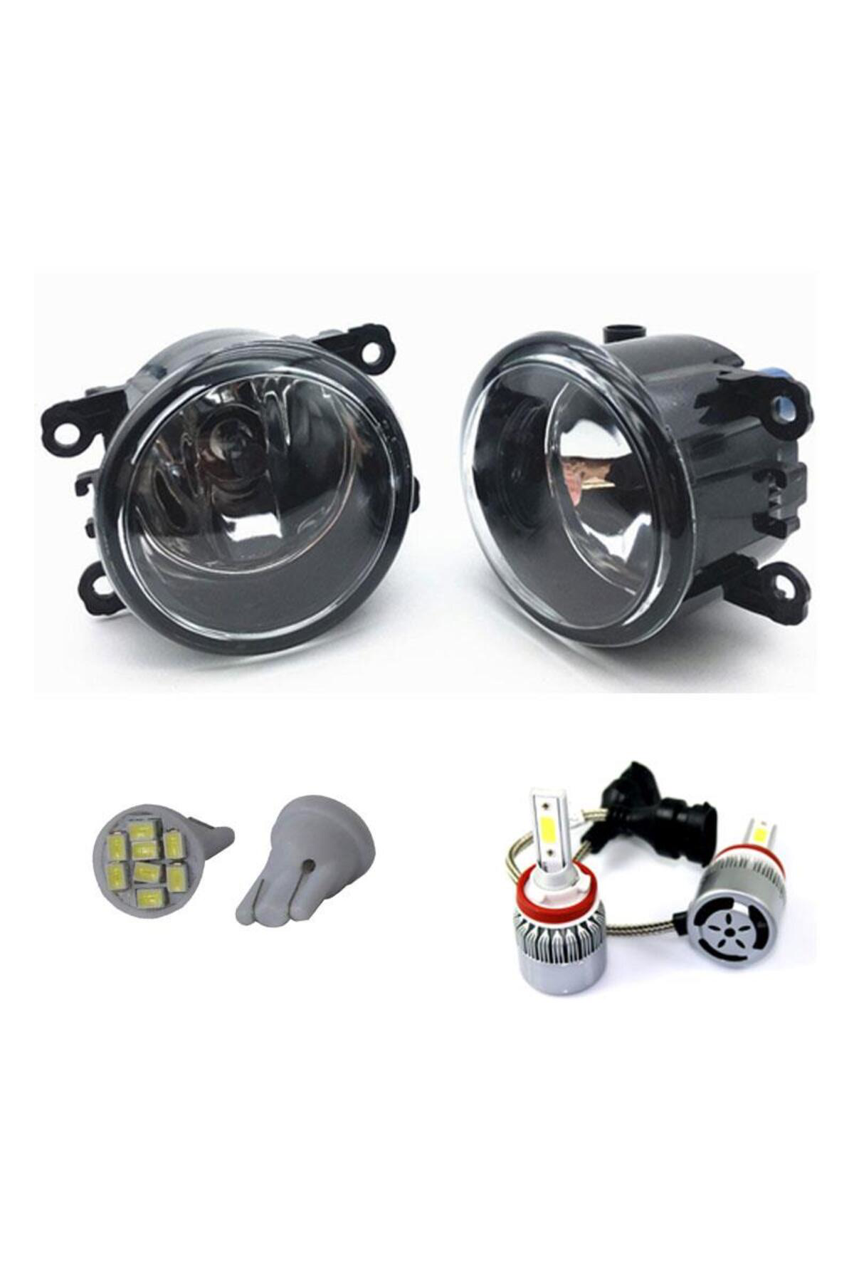 Renault Megane II 2008 Beyaz Led Xenon Sis Farı Seti
