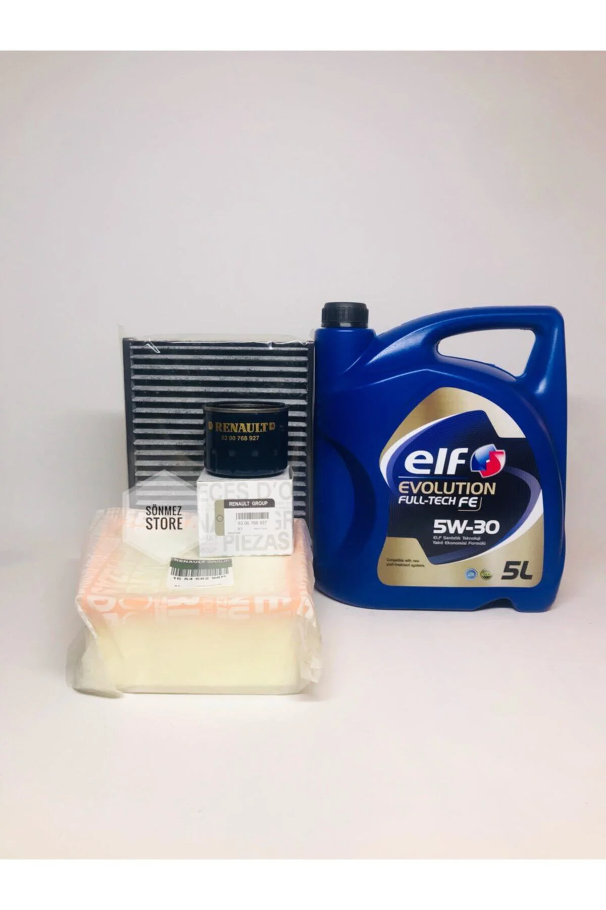Renault Megane Iv 1.5 Dci Filtre Seti +Elf 5w30 Motor Yağı 2026 Üretim - 4lü Set- Mazot Filtresi Hariç