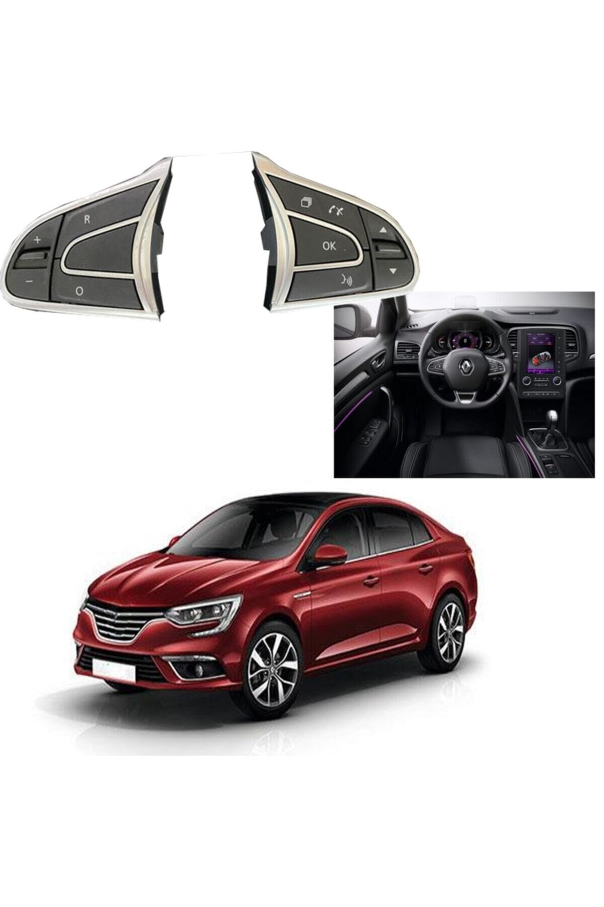 Crn Renault Megane İv (4) Direksiyon Kumanda Butonu Uyumlu