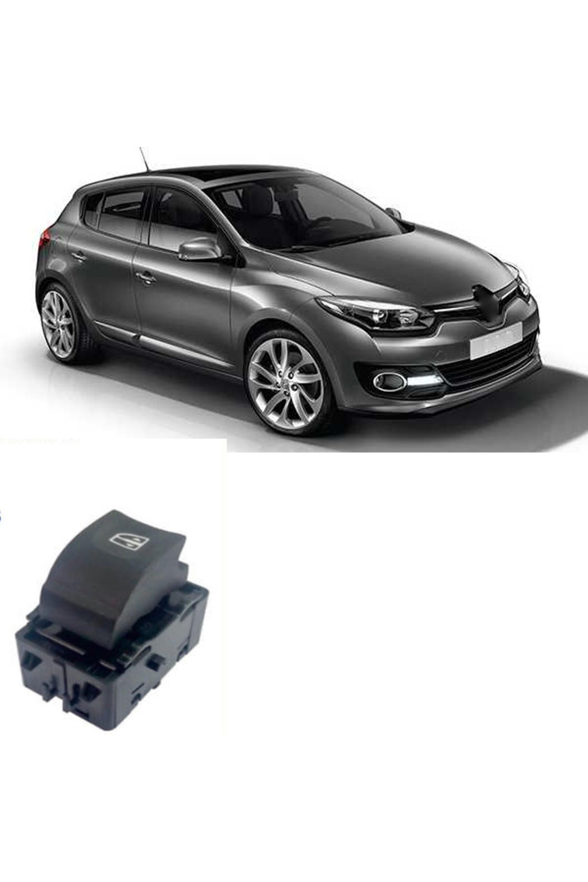 Renault Meganı 3 Tekli Cam Düğmesi Sağ Sol 2010-2016
