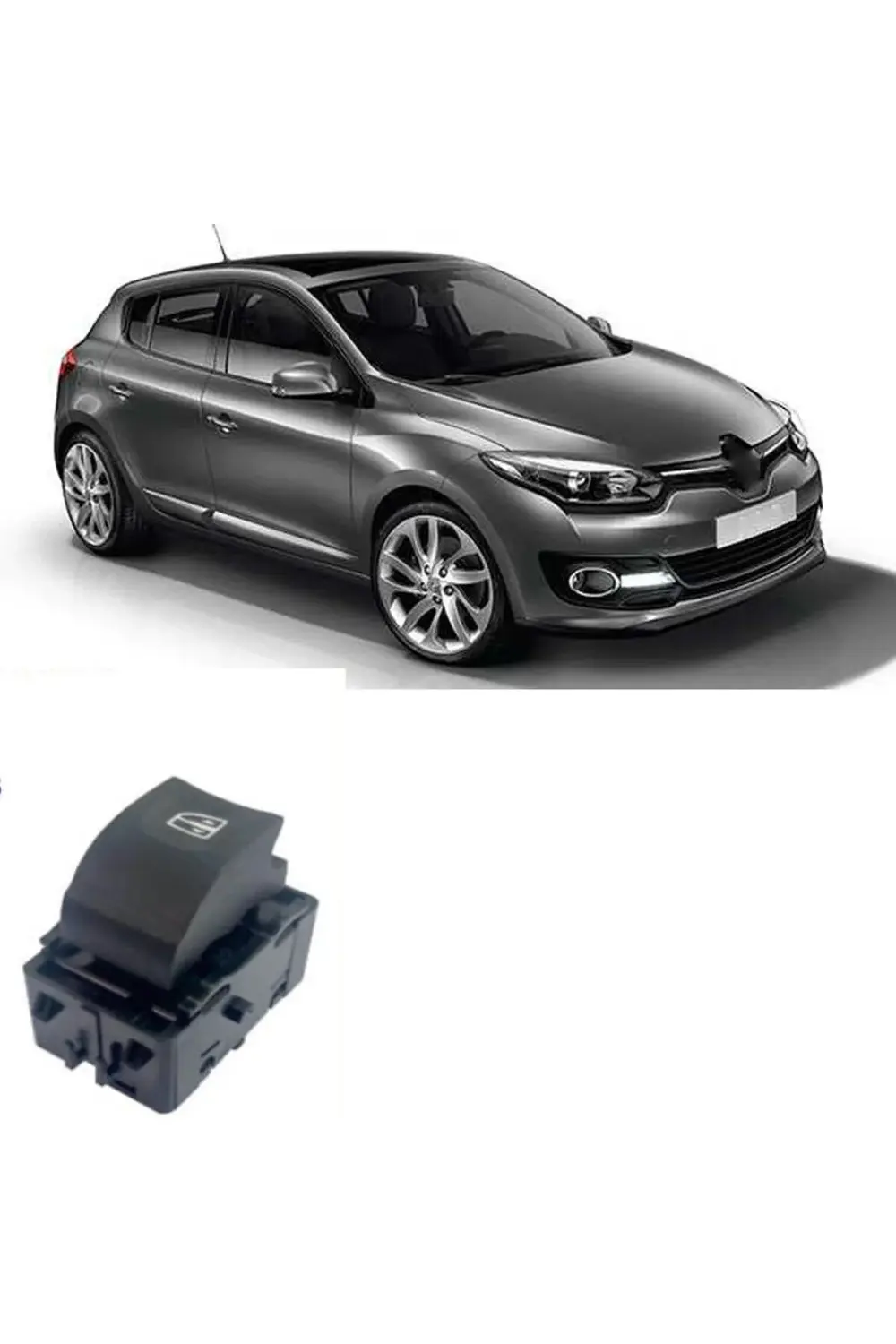 Renault Meganı 3 Tekli Cam Düğmesi Sağ Sol 2010-2016